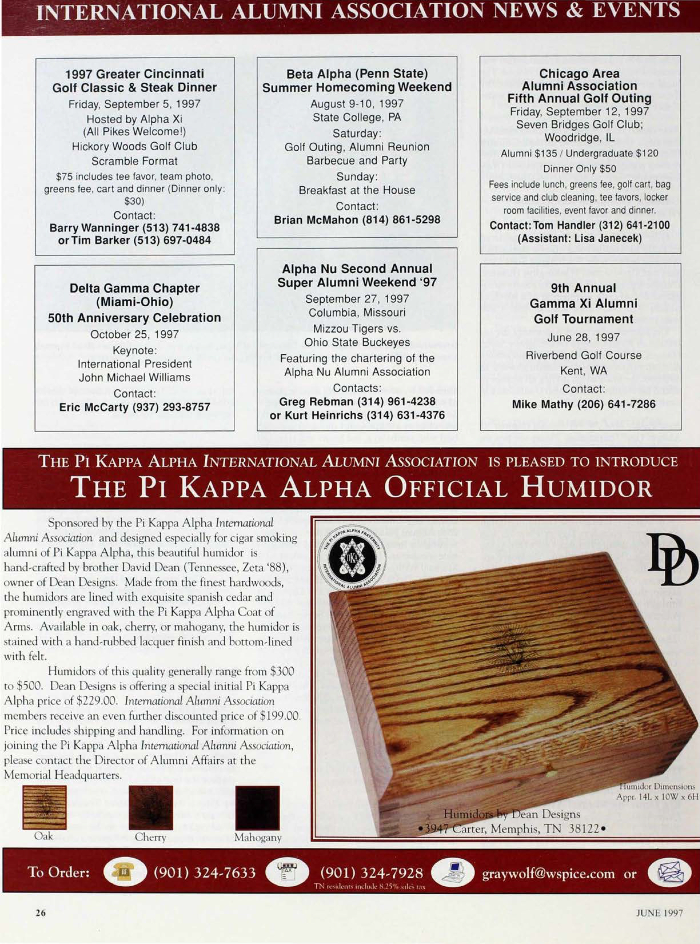 Dean Designs Advertisement, June 1997